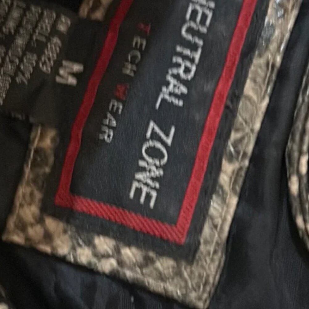 Neutral Zone Tech Wear Vintage Jean Jacket Style PVC Jacket  - SZ M